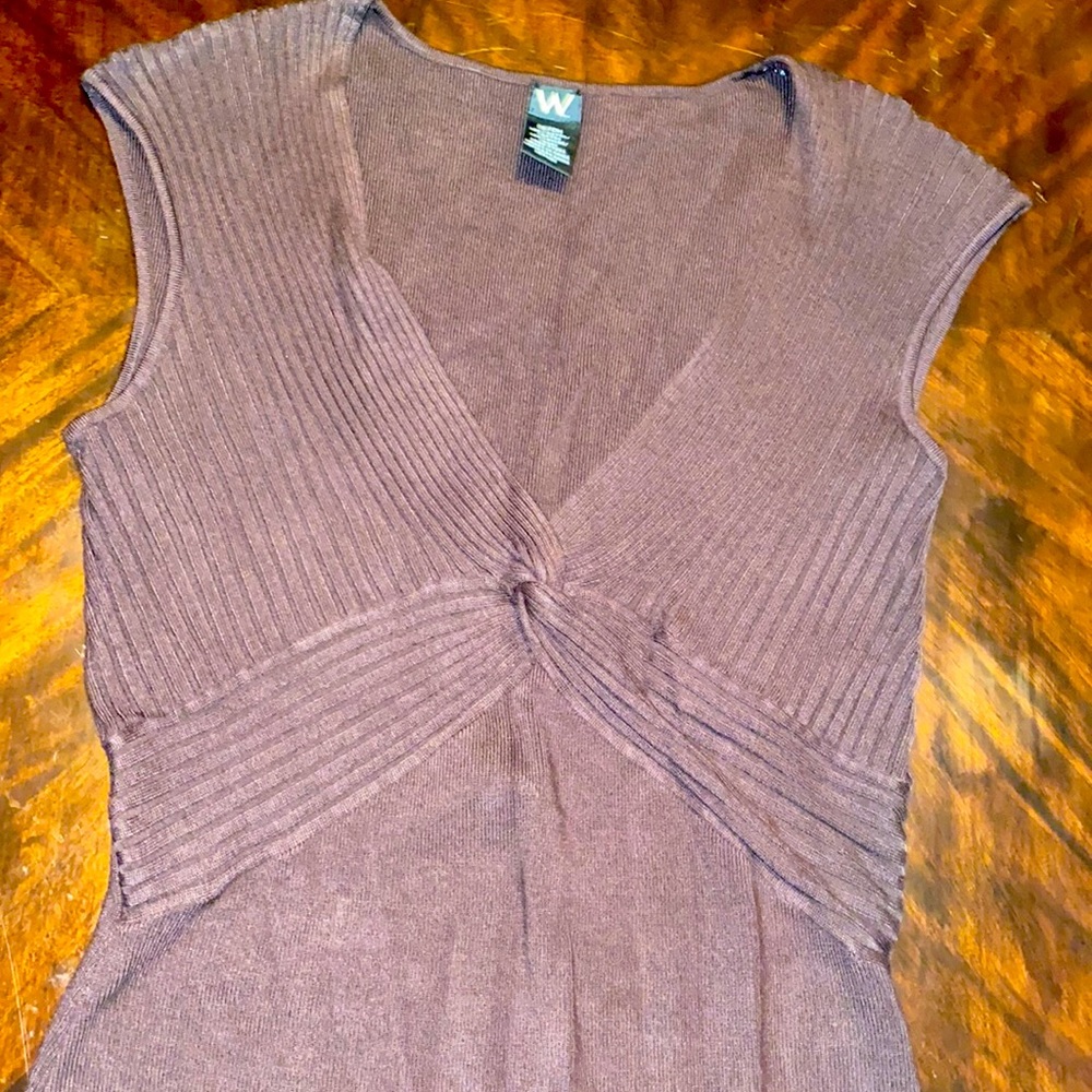 Worthington front neck sweater